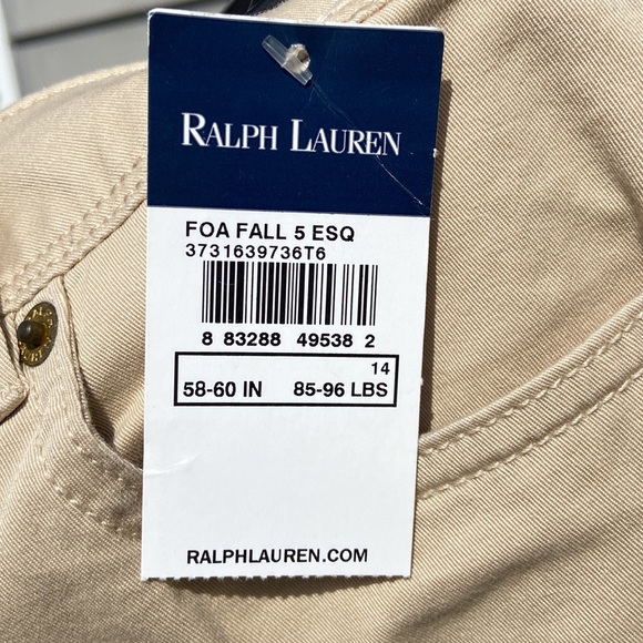 B1G2F 🚨 Ralph Lauren khaki pant with logo on pocket - Picture 8 of 9